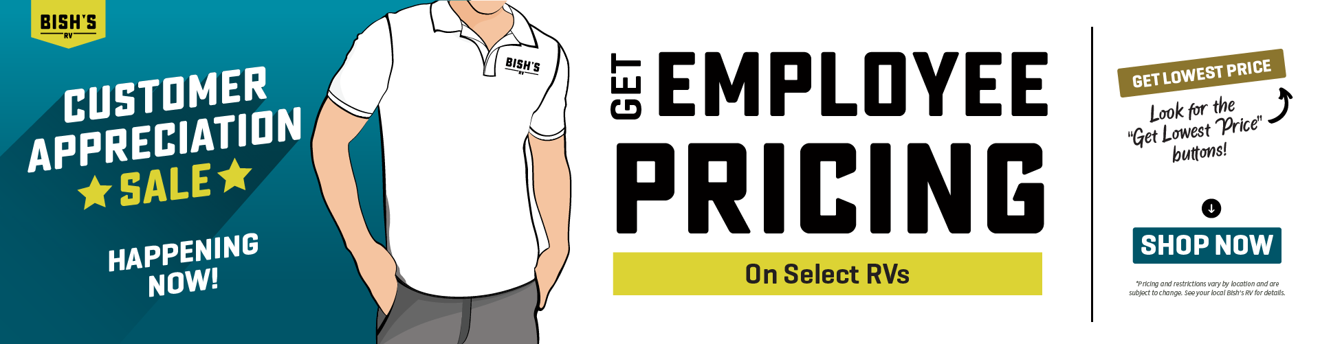 Customer Appreciation Sale - Happening Now - Get Employee Pricing on select RVs